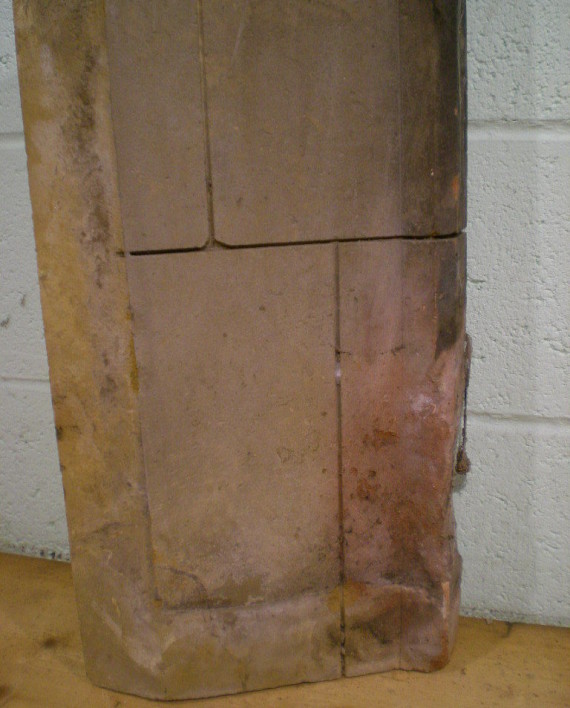 Reclaimed 1910 Honiton Stone Period Carved Fireplace with Harth ...