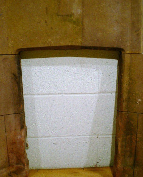 Reclaimed 1910 Honiton Stone Period Carved Fireplace with Harth ...
