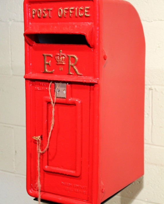 Antique British Royal Mail Queen Elizabeth 2nd Red Post Box - Warwick ...