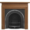 ‘The Collingham’ Arched Highlight Polish Cast Iron Fireplace Insert
