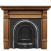 ‘The Coleby’ Arched Highlight Polish Cast Iron Fireplace Insert