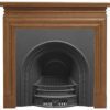 ‘The Collingham’ Arched Black Cast Iron Fireplace Insert
