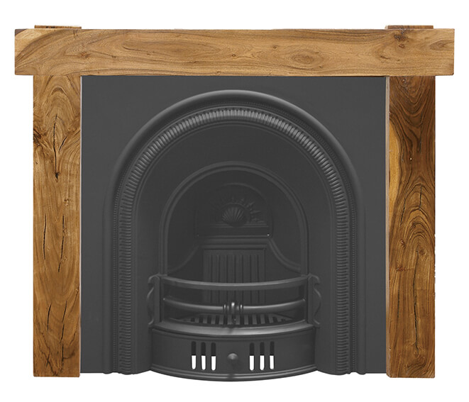 'The Beckingham' Arched Black Cast Iron Fireplace Insert - Warwick ...