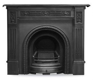'The Scotia' Black Cast Iron Fireplace Insert - Warwick Reclamation