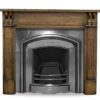‘The London Plate’ Full Polish Cast Iron Fireplace Insert
