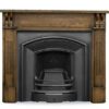 ‘The London Plate’ Black Cast Iron Fireplace Insert