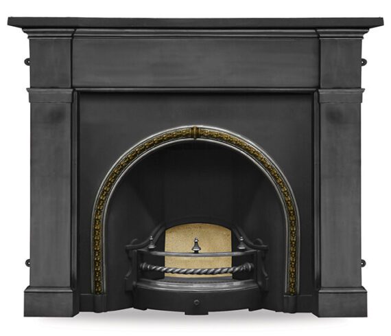'The Kensington' Brass Trim Highlight Fireplace Insert - Warwick ...