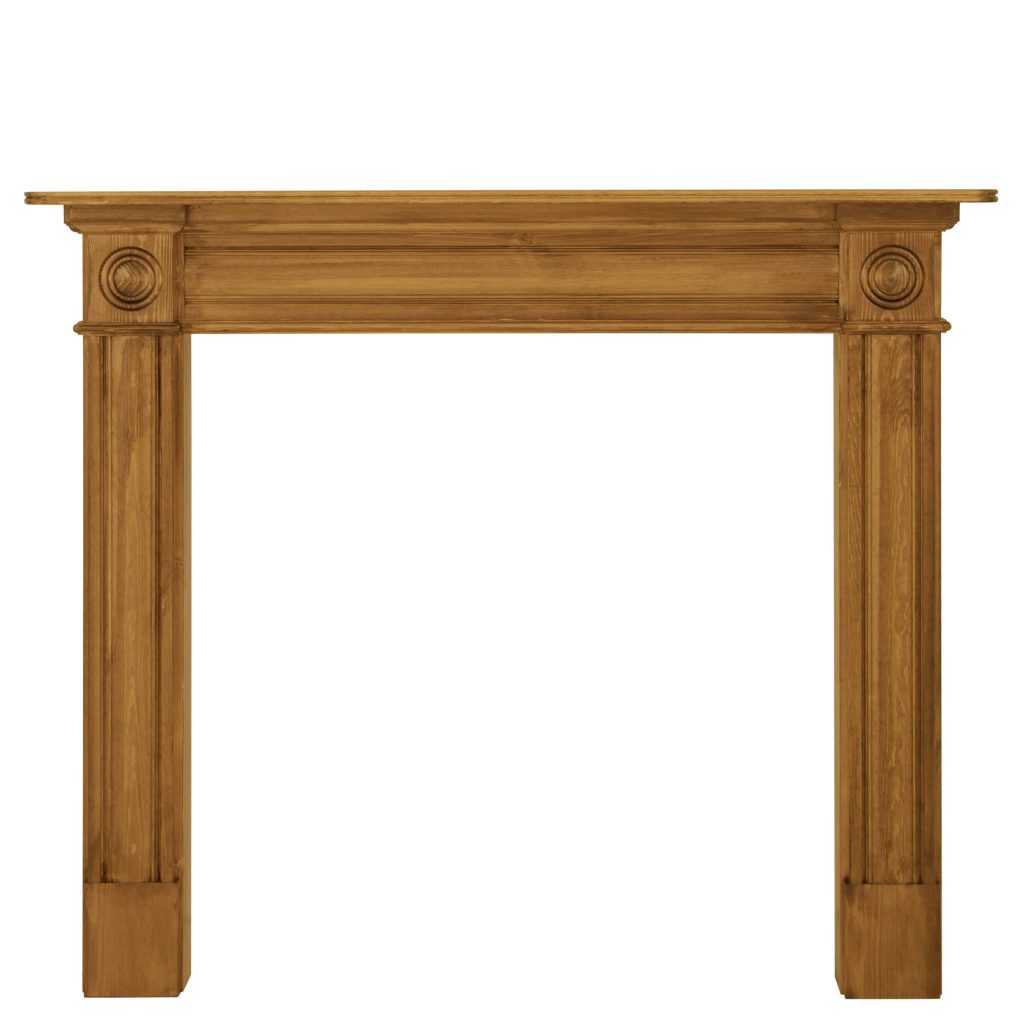 'The Derry' Waxed Solid Pine Fire Surround - Warwick Reclamation