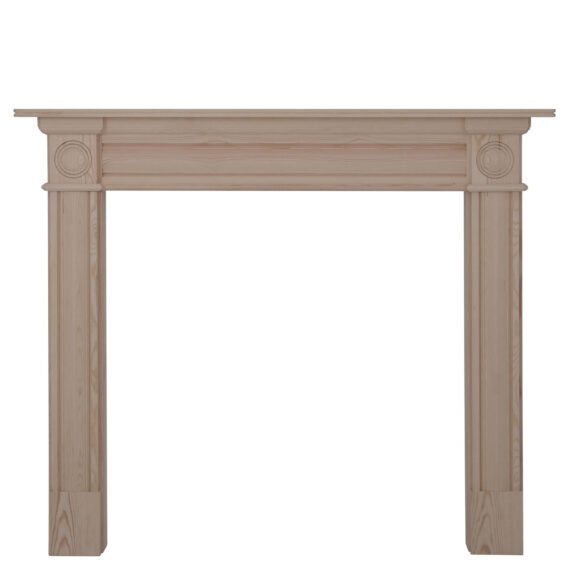 'The Derry' Unwaxed Solid Pine Fire Surround - Warwick Reclamation