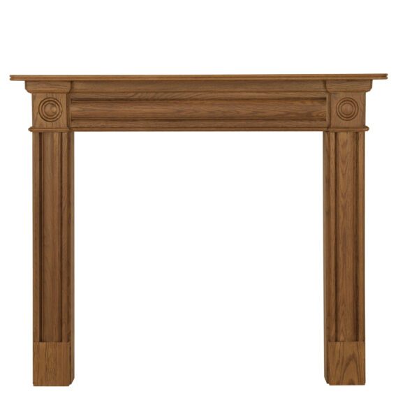 'The Derry' Waxed Solid Oak Fire Surround - Warwick Reclamation