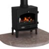 Carron Travertine Curved Front Hearth