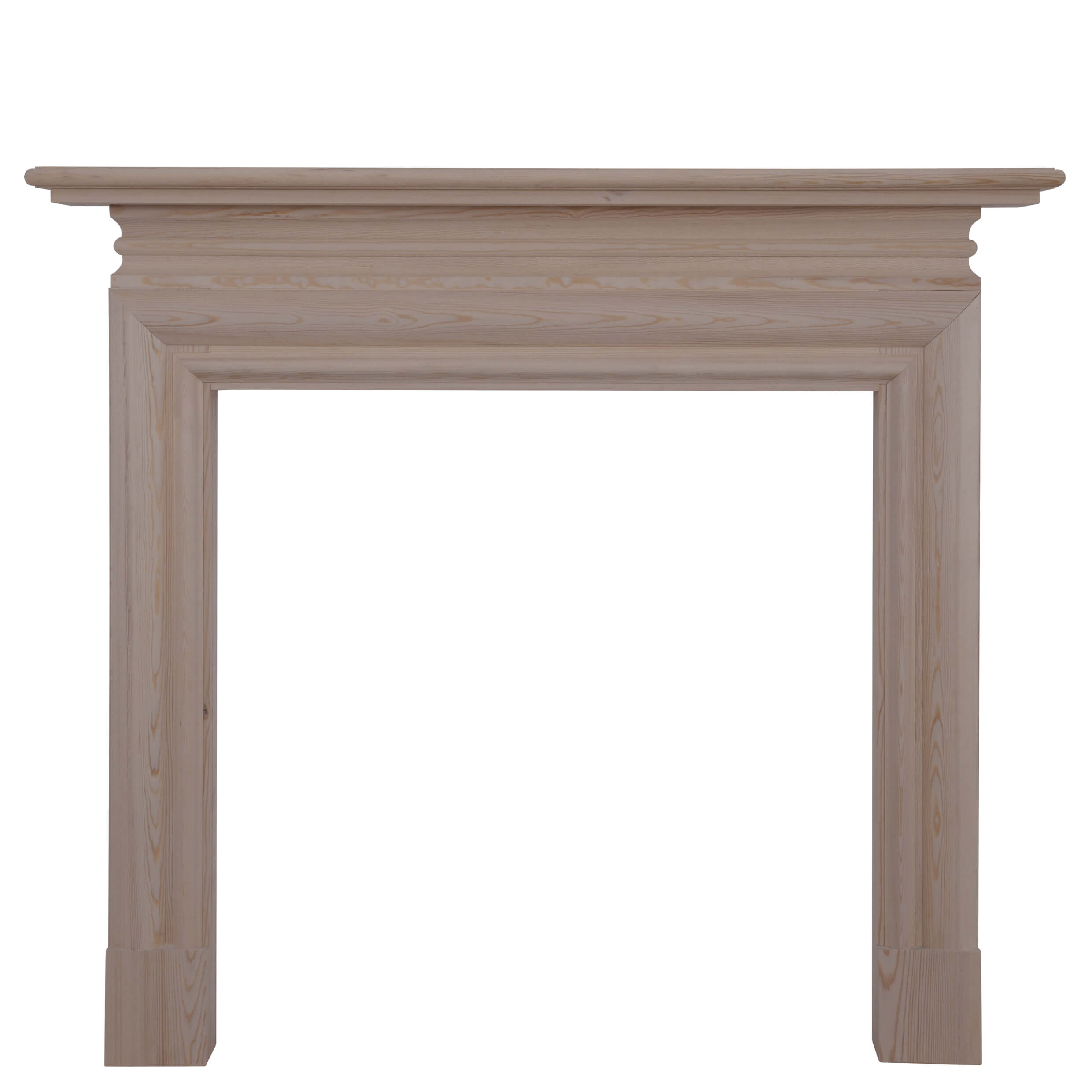 'The Wessex' Unwaxed Solid Pine Fire Surround - Warwick Reclamation