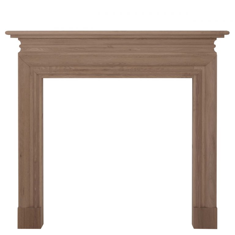 'The Wessex' Unwaxed Solid Oak Wide Opening Fire Surround - Warwick ...