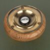 Antique Solid Brass Foley Bell Press Mounted On An Oak Backboard