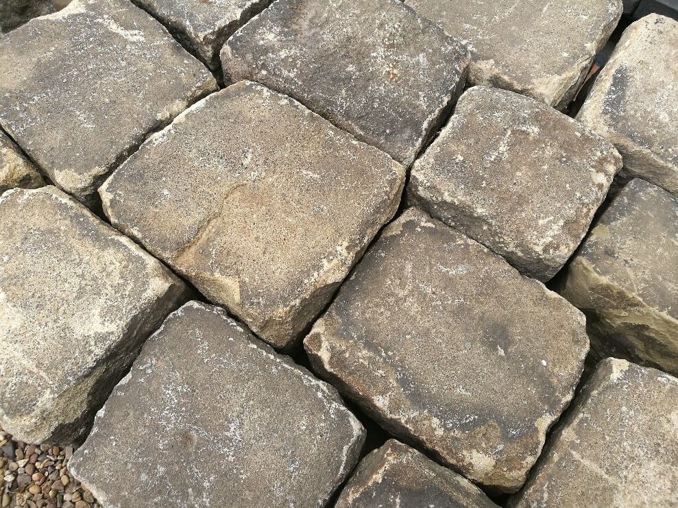 Reclaimed Yorkshire Stone Cobbles Setts Warwick Reclamation