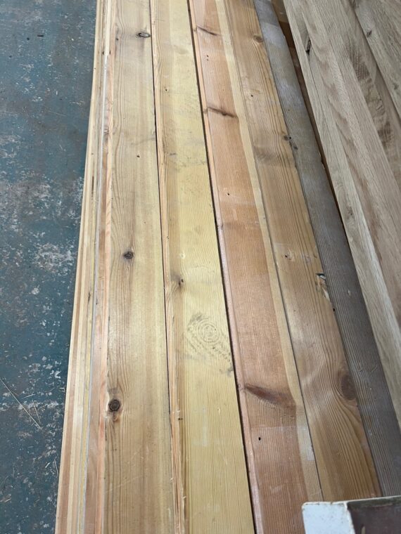 Reclaimed 3+3/8" Canadian Pine Tongue & Groove Strip Flooring Warwick